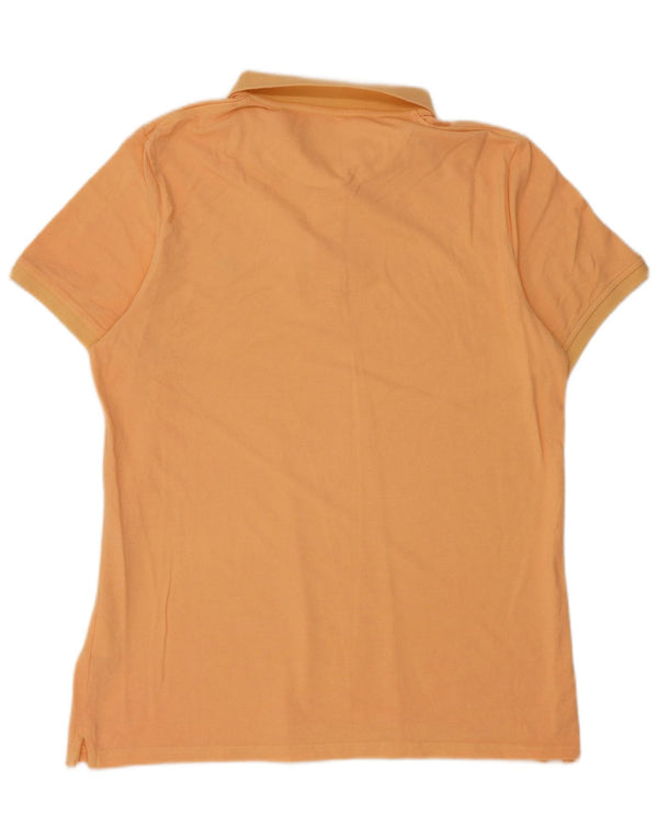 Męska koszulka polo z krótkim rękawem Lyle & Scott XL, pomarańczowa, bawełniana