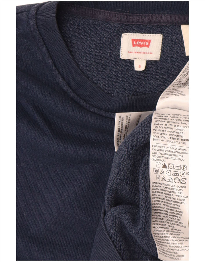 Męska bluza LEVI'S, mała, granatowa, bawełniana