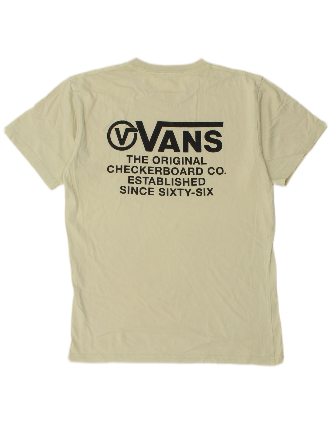 Męski T-shirt Vans Classic Fit z grafiką, mały, żółty