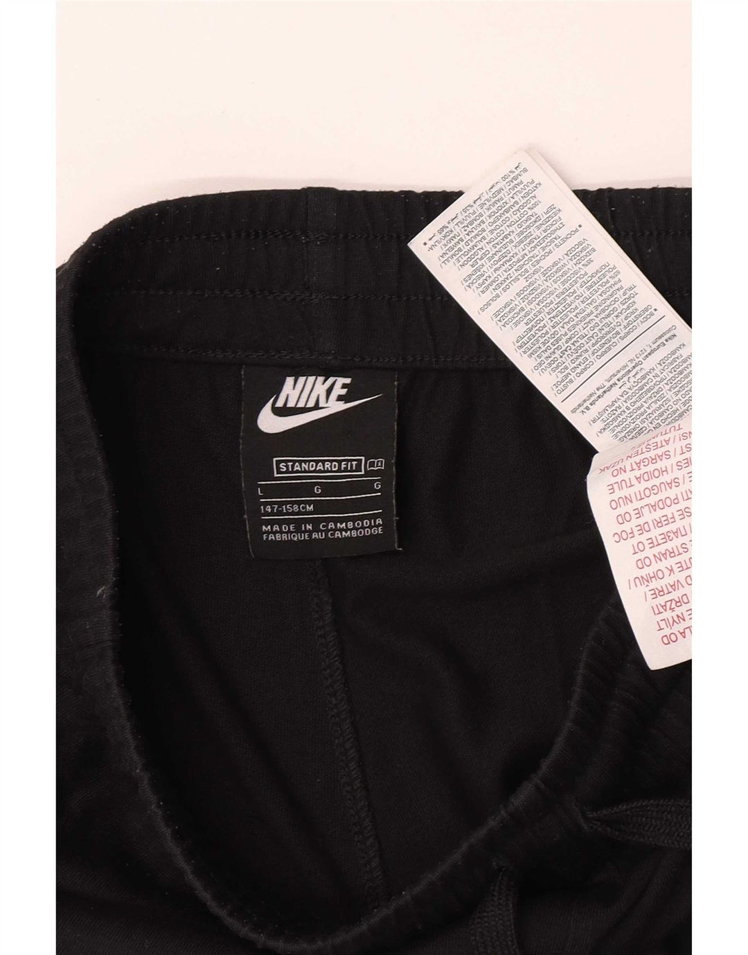 Chłopięce spodenki sportowe Nike 12-13 lat, duże, czarne, poliestrowe