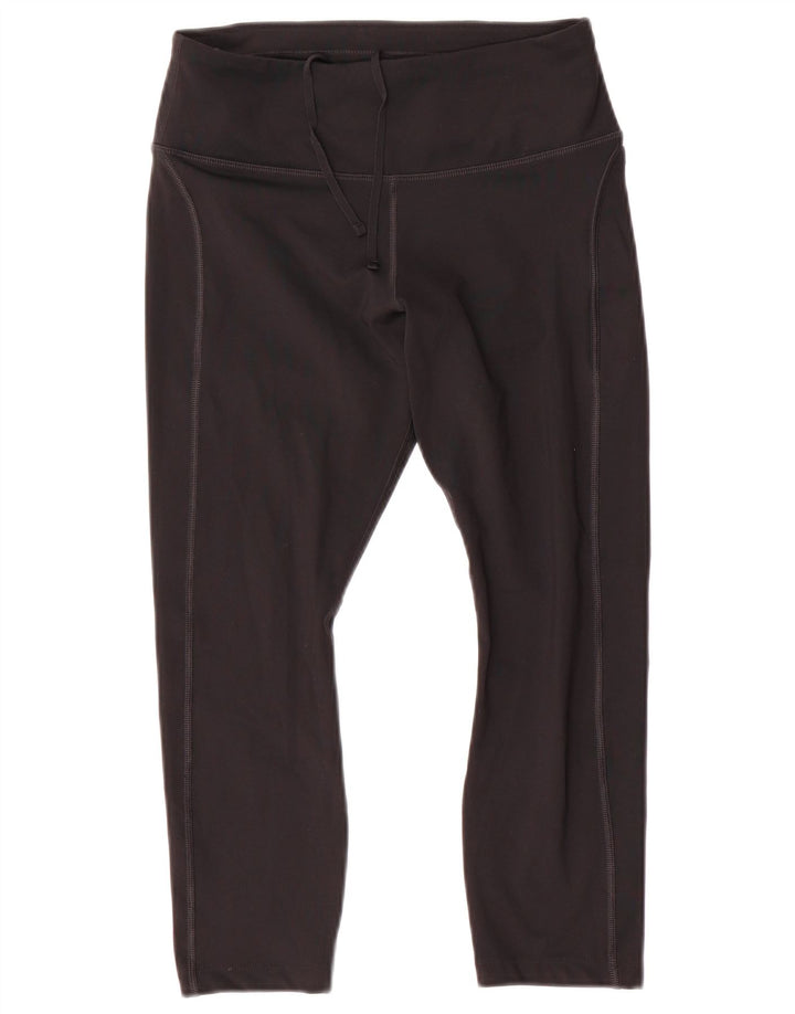 Damskie legginsy Nike Dri Fit Capri UK 14, średni czarny poliester