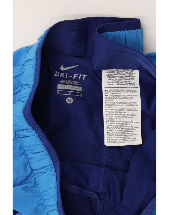 Damskie spodenki sportowe Nike Dri Fit UK 12, średni niebieski, poliester