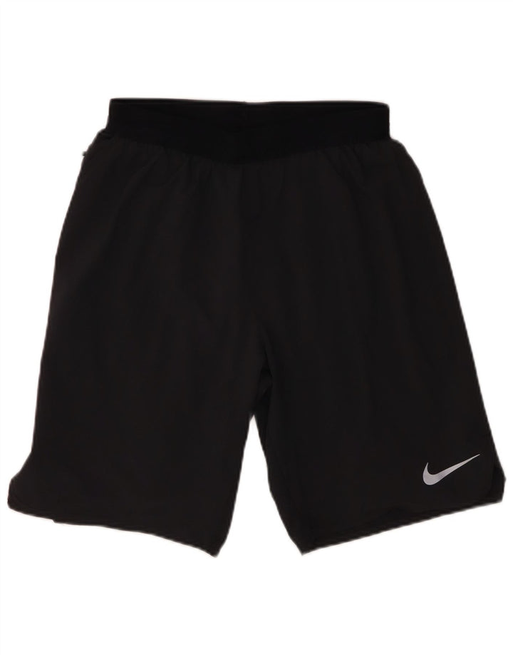 Męskie spodenki sportowe Nike Dri Fit, małe, szare, poliestrowe