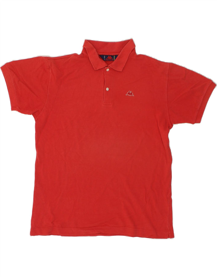 KAPPA Mens Polo Shirt Large Red Cotton Vintage Kappa and Second-Hand Kappa from Messina Hembry 