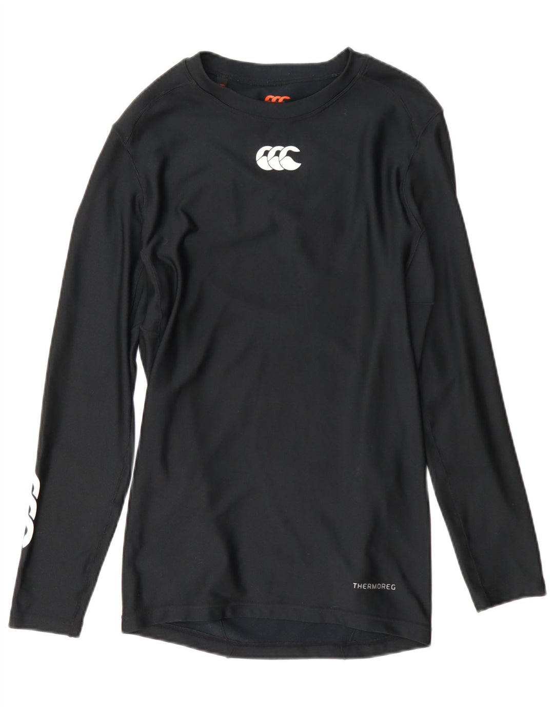 Damski top graficzny Canterbury z długim rękawem, UK 18 XL, czarny poliester
