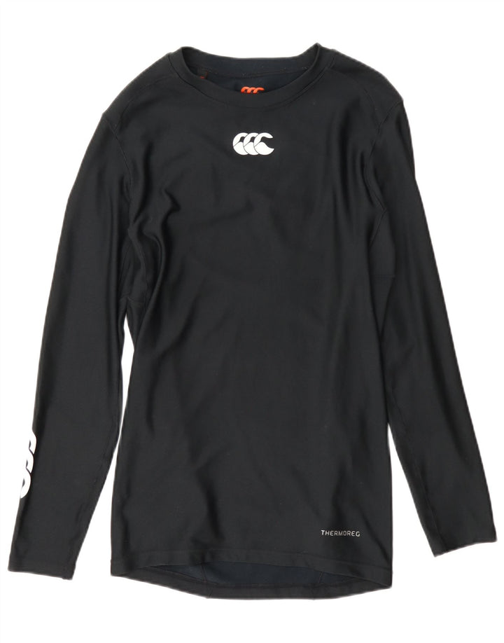 Damski top graficzny Canterbury z długim rękawem, UK 18 XL, czarny poliester