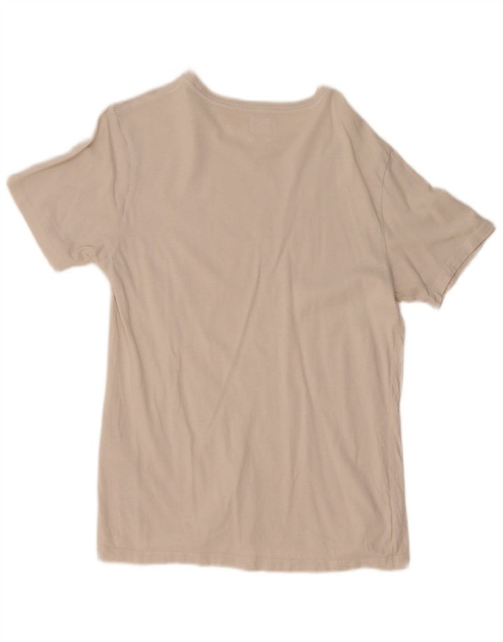 T-shirt męski Levi's o standardowym kroju, średniej wielkości, wykonany z bawełny w kolorze złamanej bieli