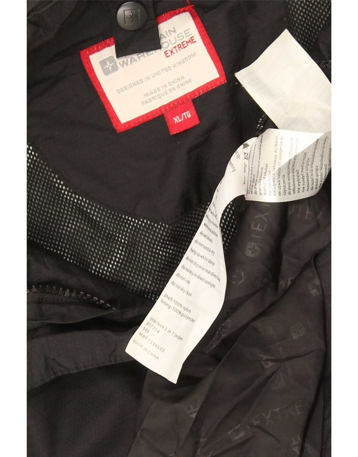 Mountain Warehouse Męska kurtka przeciwdeszczowa UK 42 XL Czarna Poliester