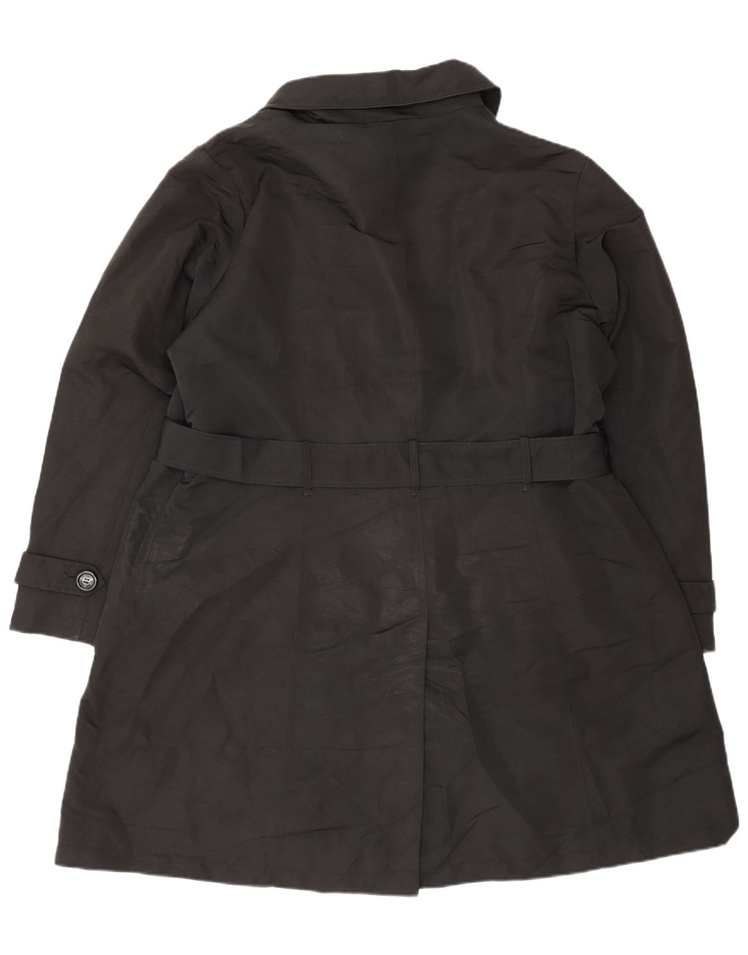 Marks & Spencer Damski trencz UK 22 3XL Czarny poliester