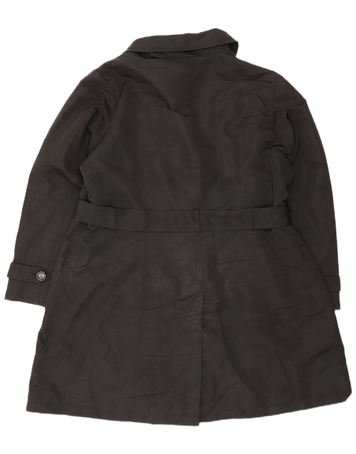 Marks & Spencer Damski trencz UK 22 3XL Czarny poliester