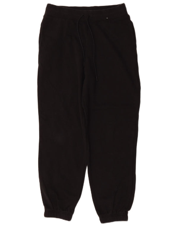 Marks & Spencer Womens Tracksuit Trousers Joggers UK 10 Small  Black Cotton