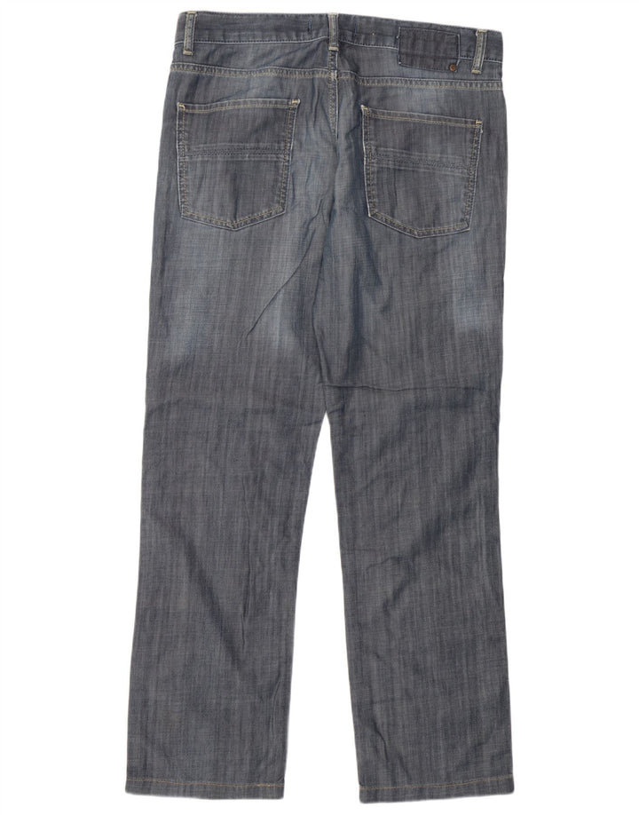 Męskie proste dżinsy Zara EU 42 Large W32 L30 Niebieskie bawełniane