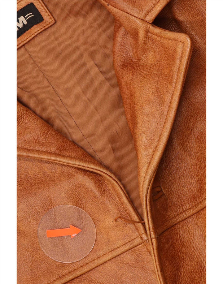 Męska kurtka skórzana vintage EU 48 Medium Brown Classic