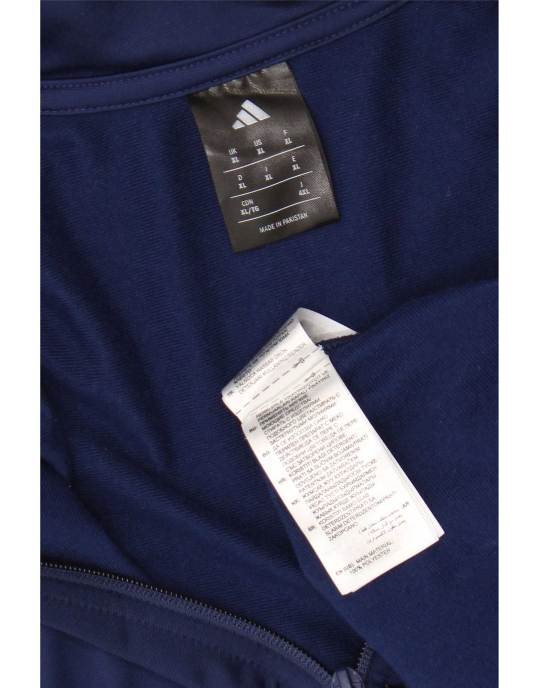 Adidas Męska bluza dresowa XL Granatowa, poliestrowa