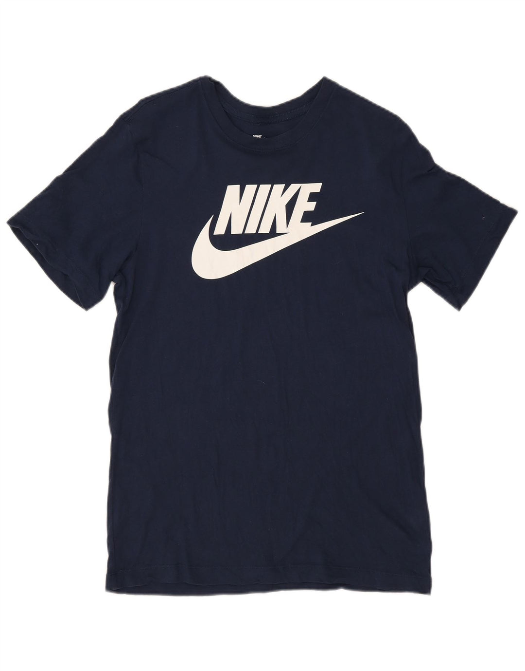 Męski T-shirt z grafiką Nike, mały, granatowy, bawełniany