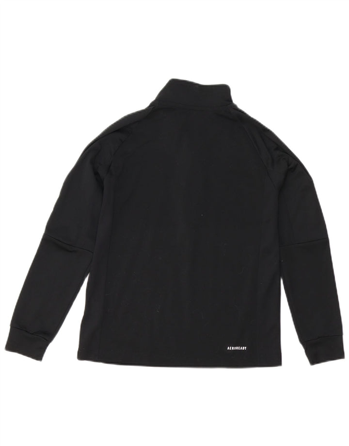 Chłopięcy dres Adidas Aeroready z zamkiem błyskawicznym na szyi, 9-10 lat, czarny