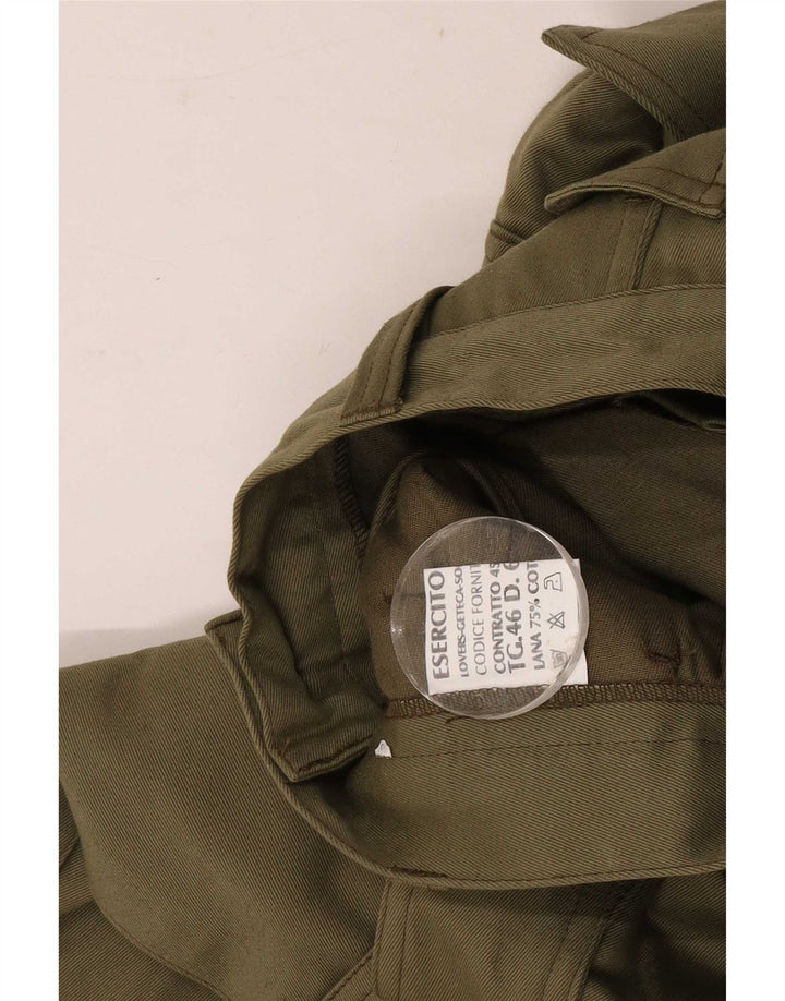 Esercito Męskie spodnie cargo Capri IT 46 Small W30 L18 Khaki Wool