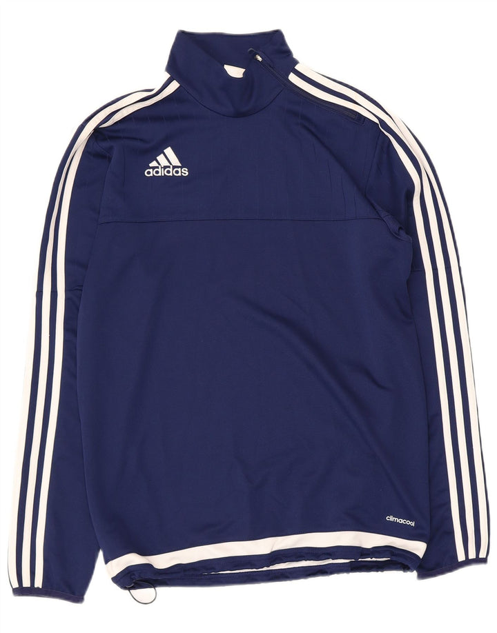 Adidas Męskie Climacool Pullover Dres Top Mały Granatowy Kolorblok