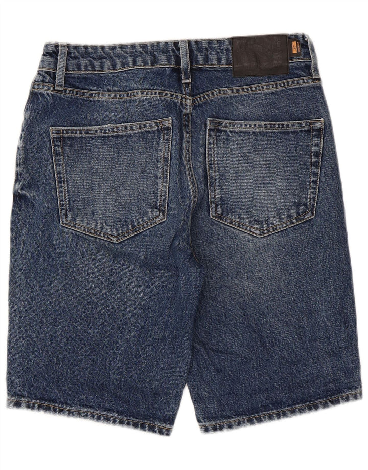 Damskie spodenki jeansowe SUPERDRY W28 Średni niebieski, bawełniany