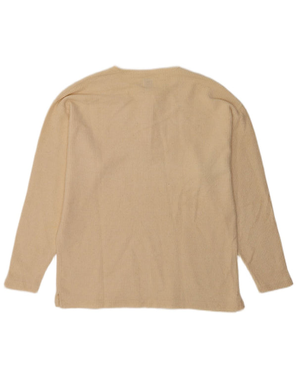 Męski top Levi's z długim rękawem, duży, beżowy, bawełniany