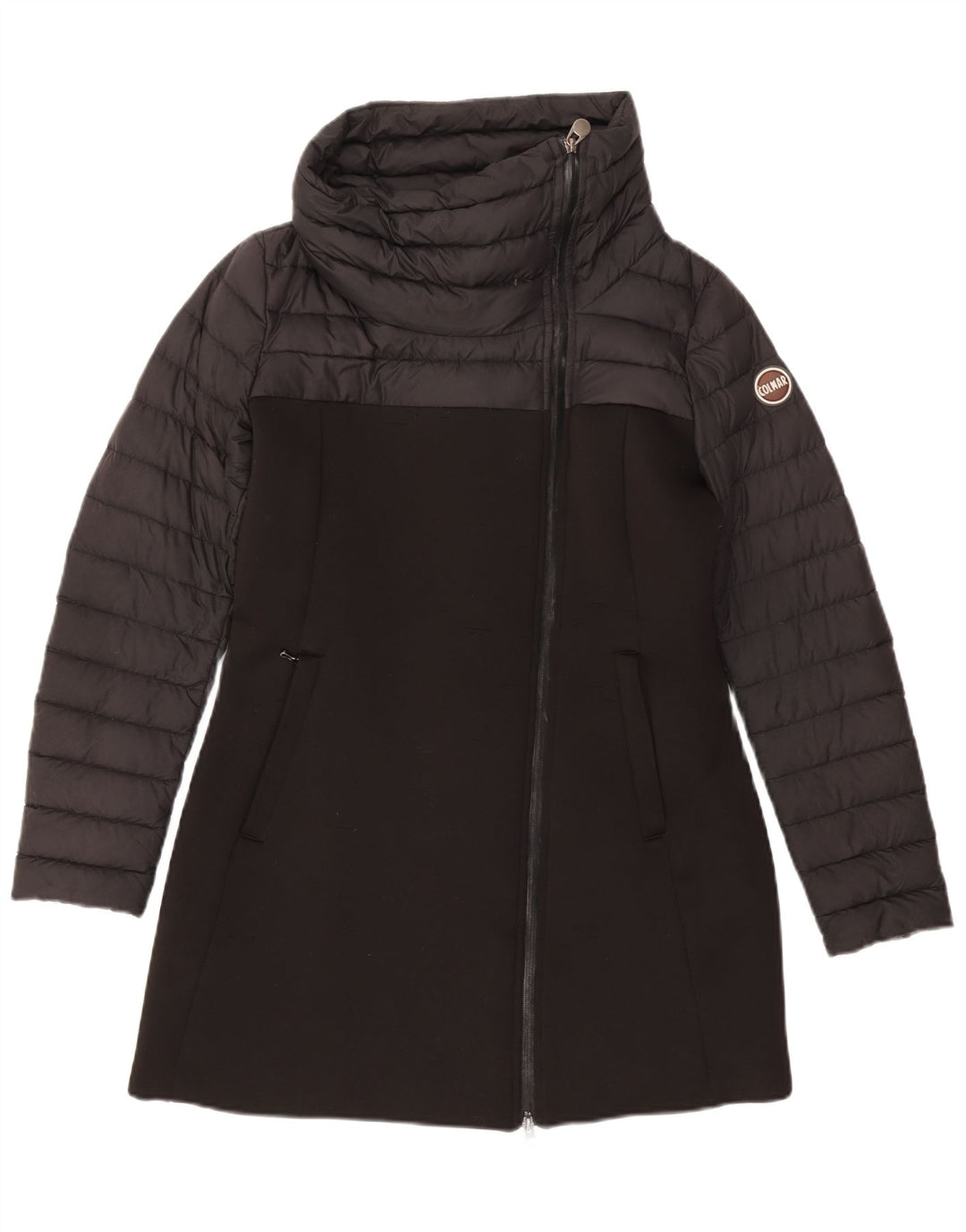 COLMAR Womens Windbreaker Coat IT 44 Medium Black Polyester