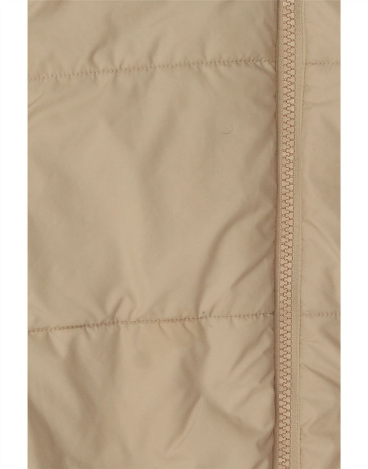 Damska kurtka z kapturem i wyściełaną Adidas UK 14, średnia, biała, poliestrowa