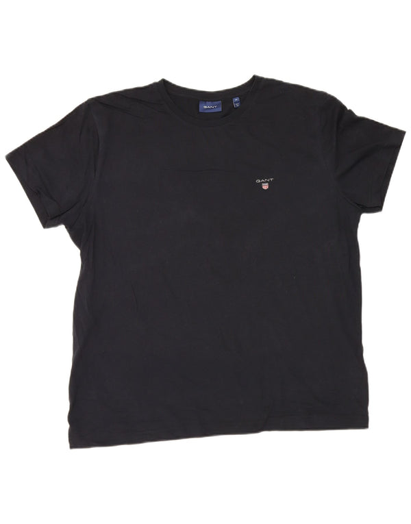 Gant Mens T-Shirt Top XL Navy Blue Cotton