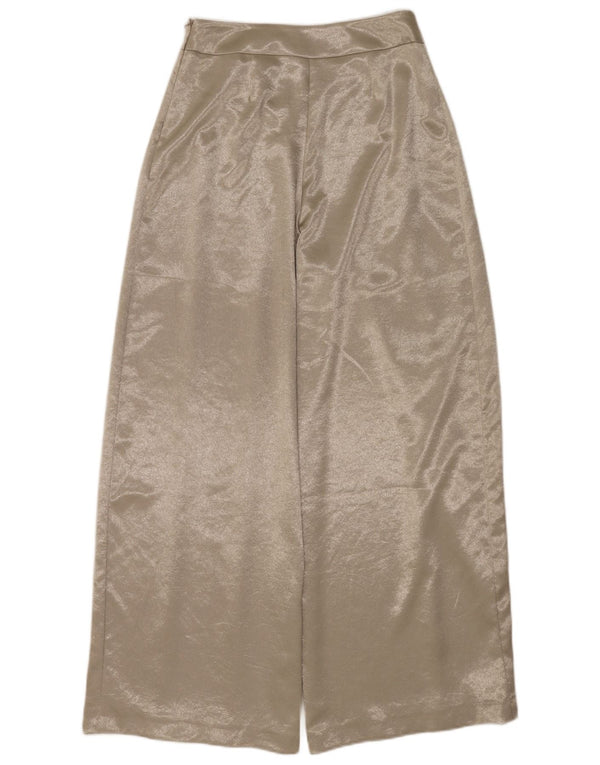 Damskie spodnie casual z szerokimi nogawkami Coast UK 10 Small W28 L30 Beżowy poliester