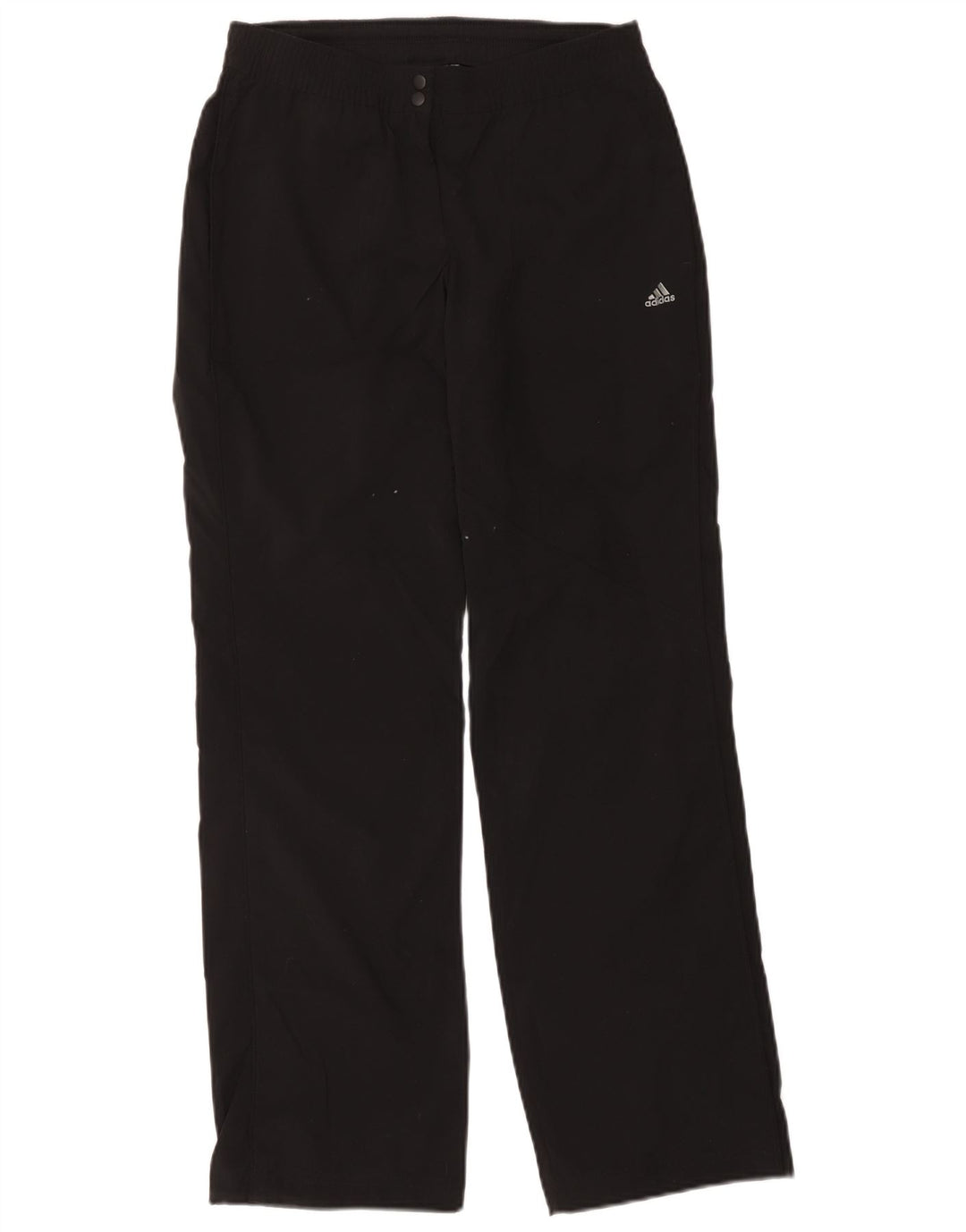 Damskie spodnie dresowe Adidas Climalite UK 10, małe, czarne, poliestrowe