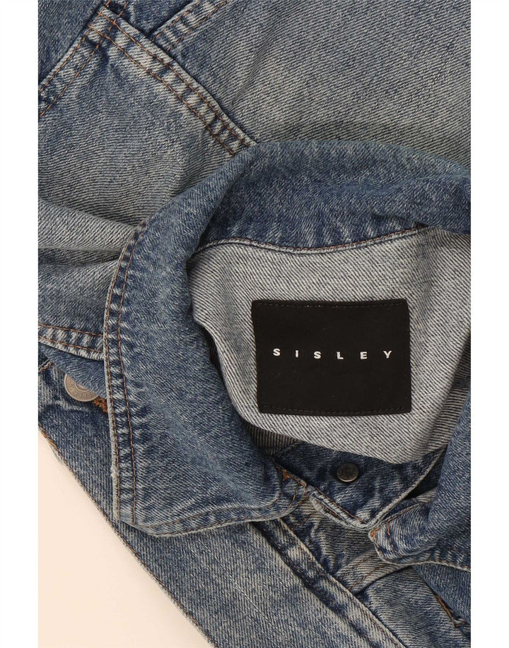 Męska kurtka dżinsowa Sisley UK 36 Small Blue Cotton
