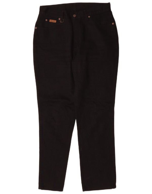 Damskie jeansy z wysokim stanem Wrangler US 14 XL W32 L29, czarna bawełna