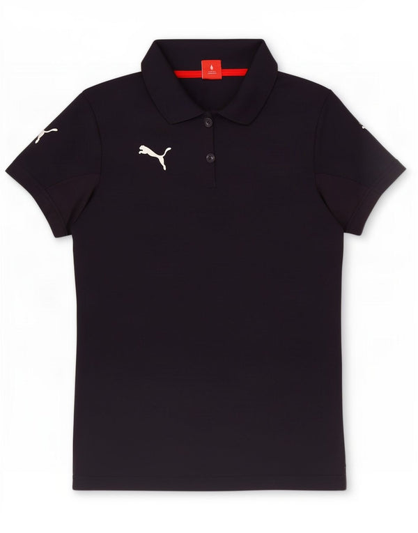 Damska graficzna koszulka polo Puma UK 12, średni granatowy poliester
