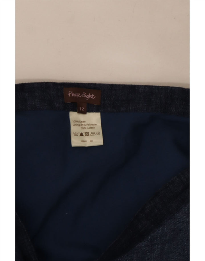 Damska spódnica rozkloszowana Phase Eight UK 12 Medium W32 w kolorze niebieskim