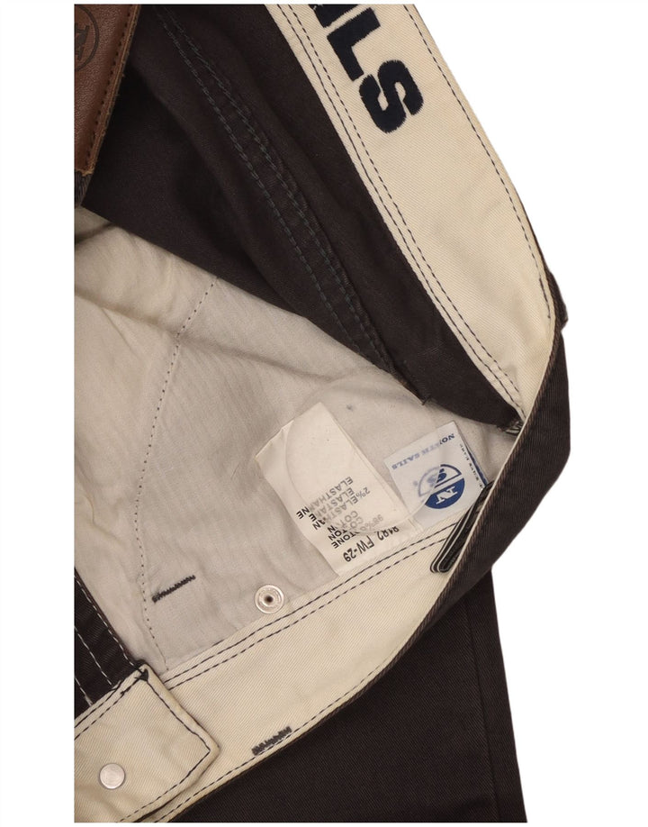 Męskie proste spodnie codzienne NORTH SAILS W32 L34 Szara bawełna