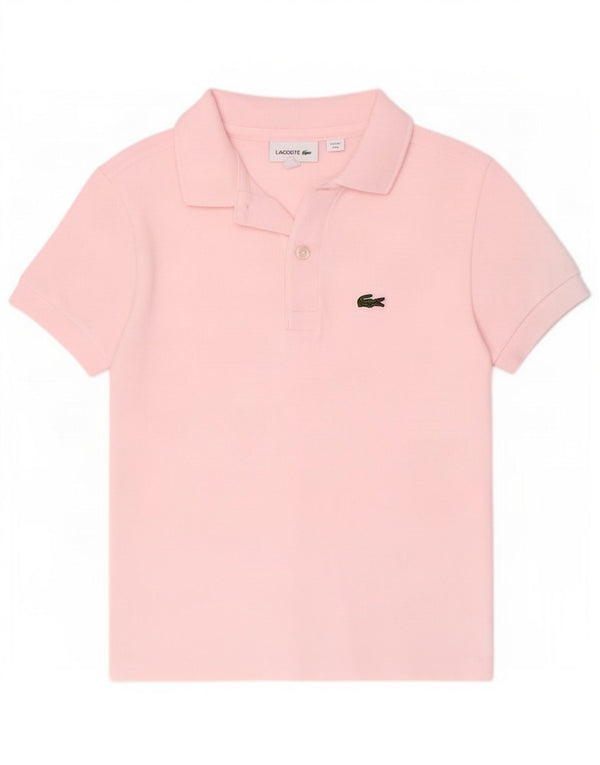 Chłopięca koszulka polo Lacoste 7-8 lat, różowa, bawełniana