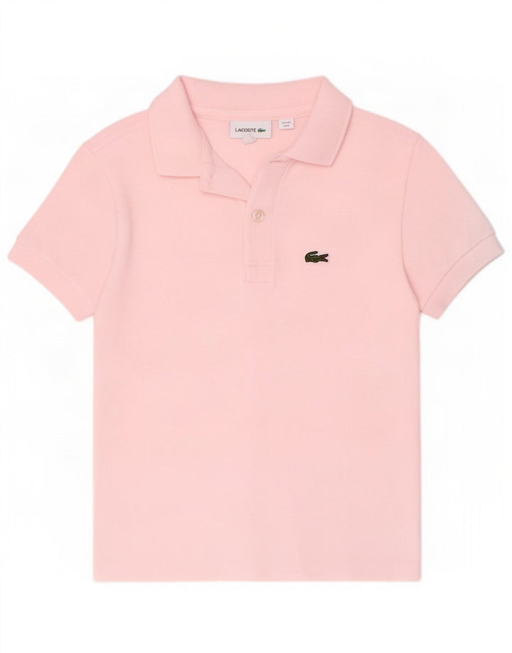 Chłopięca koszulka polo Lacoste 7-8 lat, różowa, bawełniana
