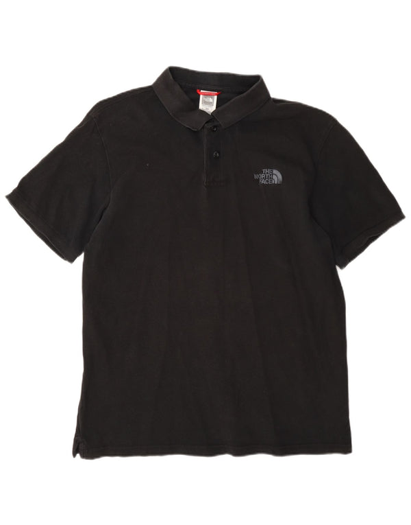Męska koszulka polo The North Face, średnia czarna, bawełniana
