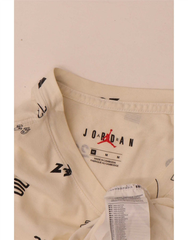 Męski T-shirt z grafiką Jordan, średni biały bawełniany