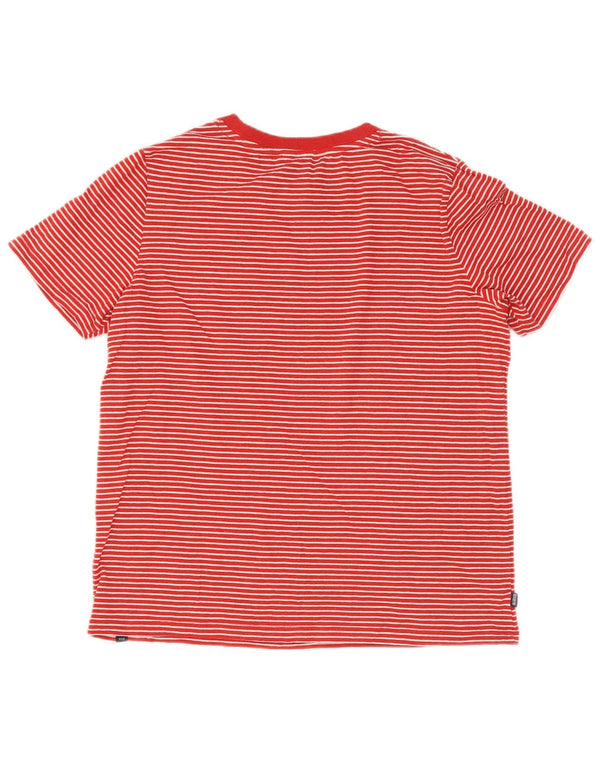T-shirt damski Superdry Top UK 12, bawełniany w średnie czerwone paski