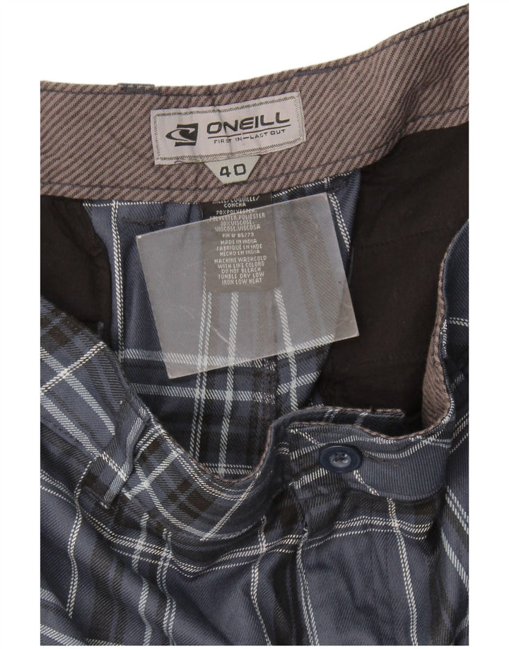 Męskie spodenki chino O'Neill W40 XL, granatowa, poliester w kratę