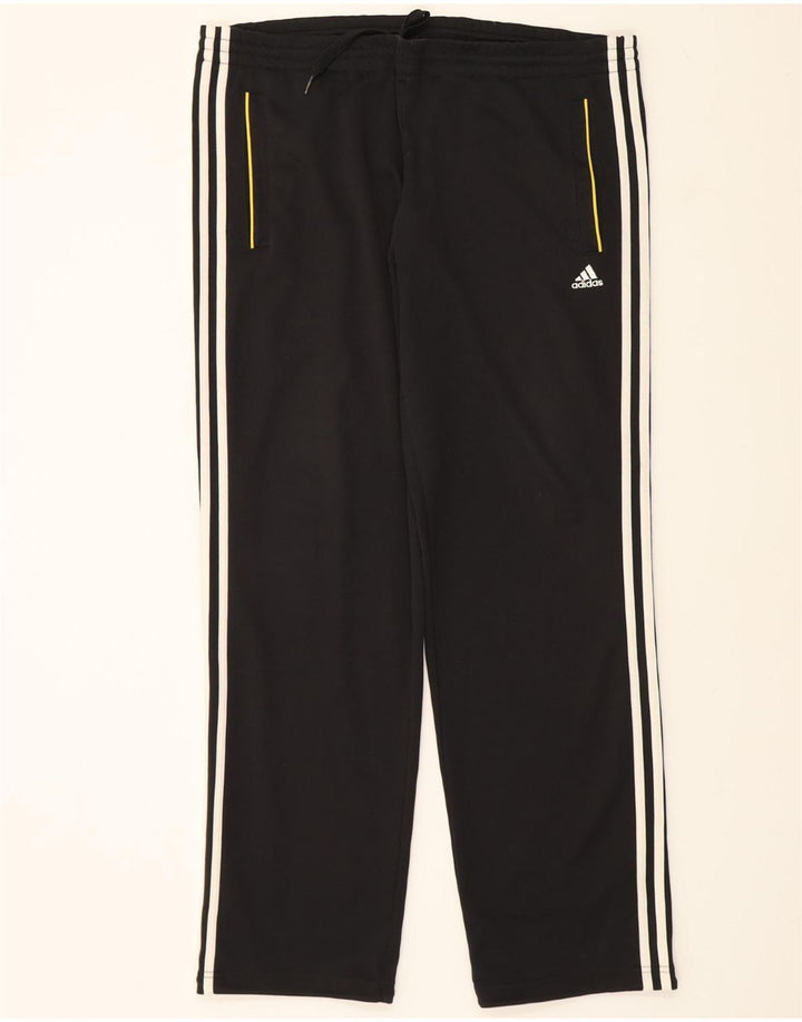 ADIDAS Mens Tracksuit Trousers UK 44/46 Large  Black Polyester Vintage Adidas and Second-Hand Adidas from Messina Hembry 