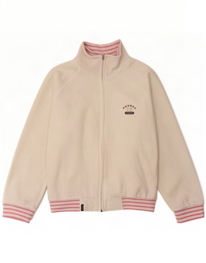 Damska kurtka dresowa Reebok Oversize UK 10 w małe białe paski