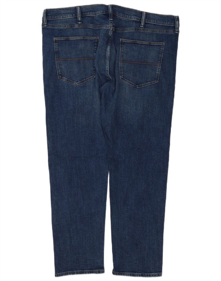 Marks & Spencer Męskie jeansy slim W40 L29 Niebieskie, bawełniane