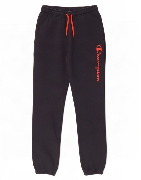 Champion Boys Tracksuit Trousers Joggers 9-10 Years Medium Navy Blue