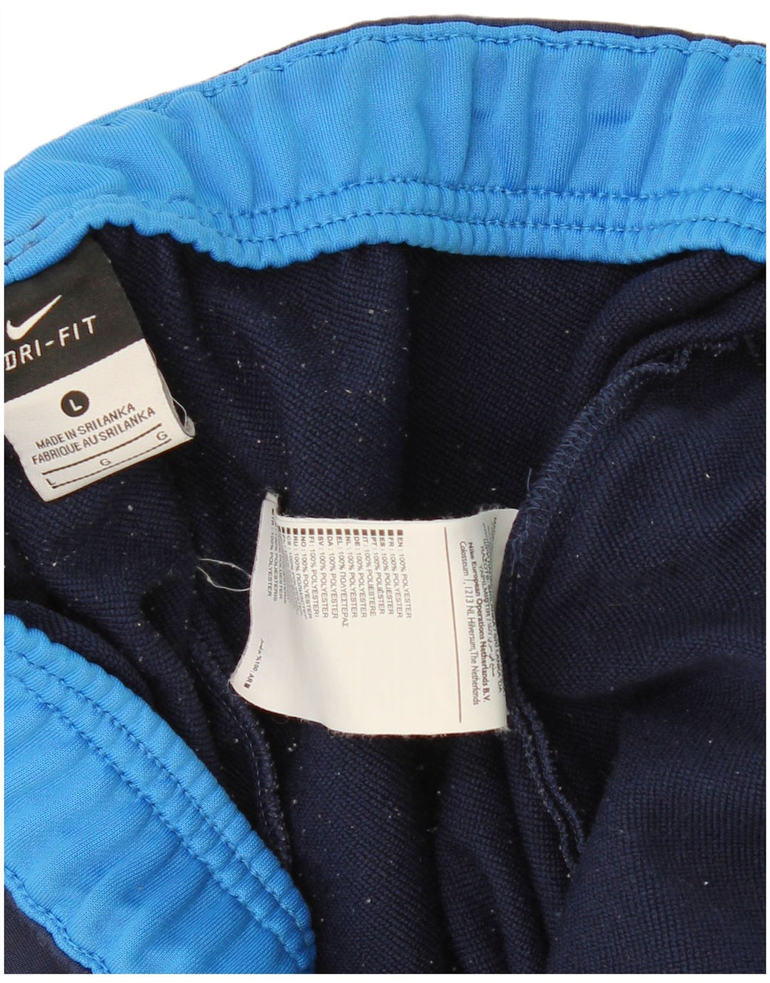 Męskie spodnie dresowe NIKE Dri Fit, duże, granatowe, z poliestru