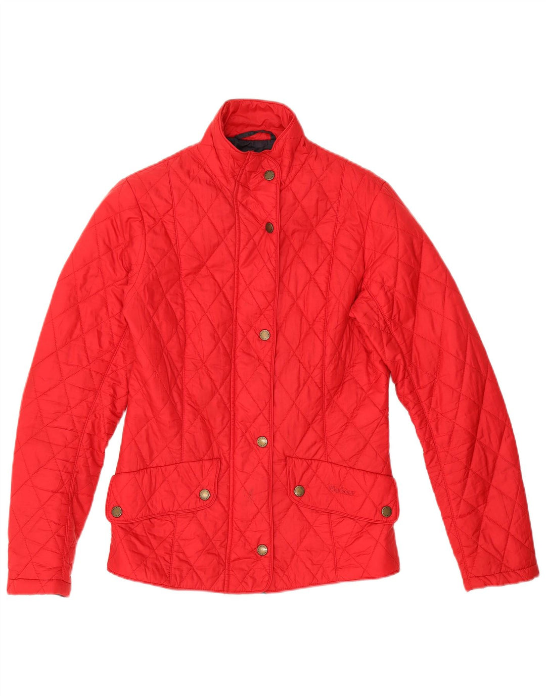 Damska pikowana kurtka Barbour UK 10 Small, czerwona, poliamidowa