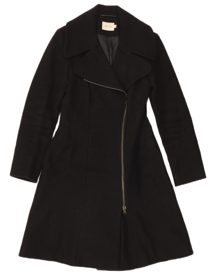 Płaszcz damski Reiss UK 10 Small, czarna wełna