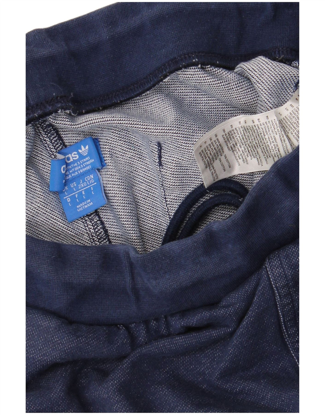 Adidas Męskie Spodnie Dresowe Joggery Duże Granatowe Bawełniane