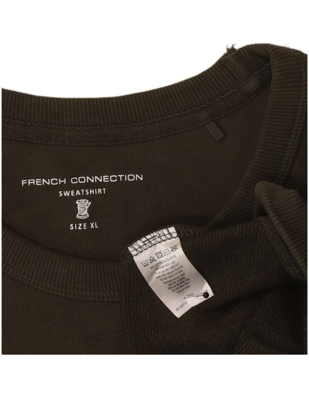 Bluza męska French Connection Sweter XL, bawełna khaki