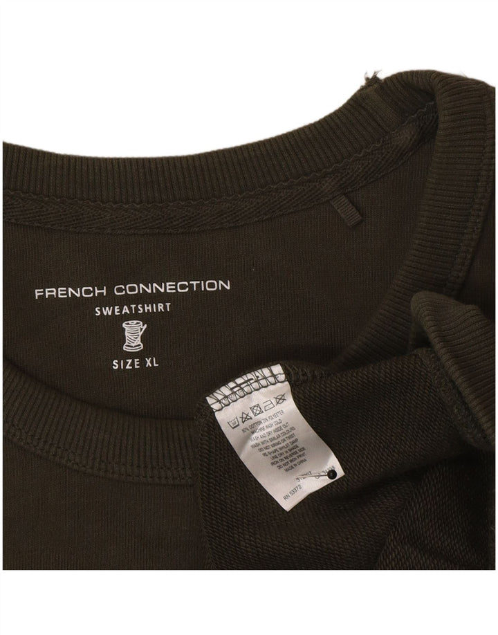 Bluza męska French Connection Sweter XL, bawełna khaki